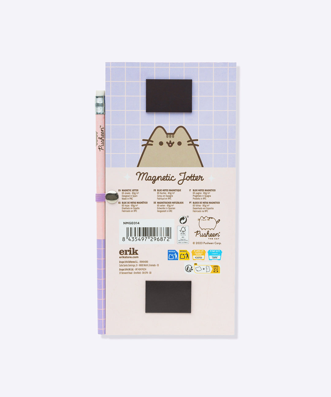 Pusheen Magnetic Shopping List Notepad
