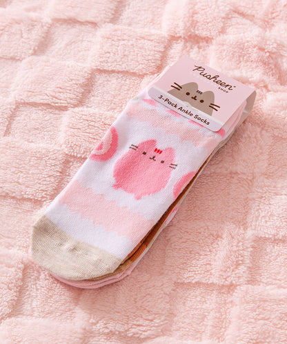 Pusheen Sweets 3-Pack Ankle Sock Set